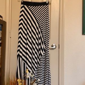 Calvin Klein performance striped maxi skirt